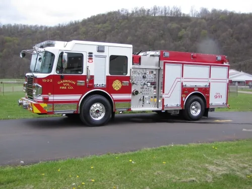 Garrison Fire Department pumper delivered by Fire House Apparatus